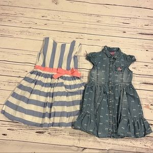 Two little girls dresses size 6 and 6x